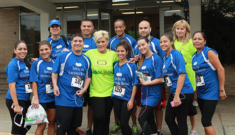 Spencer Savings Bank sponsors participates in the 3rd Annual Elmwood Park Chamber of Commerce 5k run