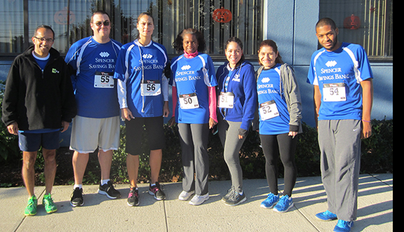 Spencer Savings Bank sponsors participates in the Lyndhurst police emergency squads 5k run walk
