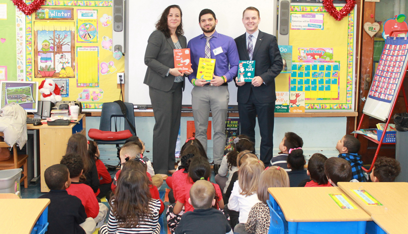 Garfield school community and Spencer Savings Bank take part in Read Across America Day