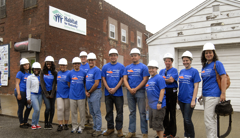 Spencer Savings Bank Contributes Funds and Labor during Paterson Habitat for Humanity Corporate Challenge