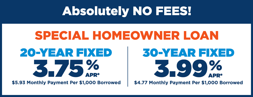 Special Homeowner Rates 2019