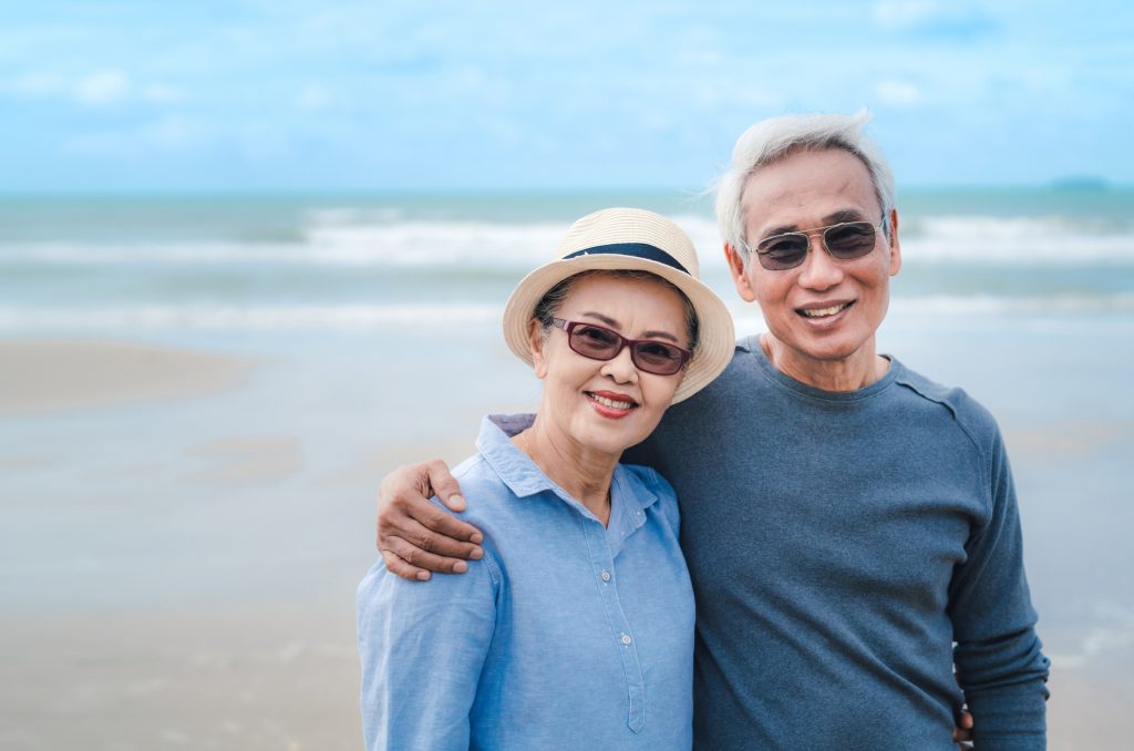 Elderly Couple at beach