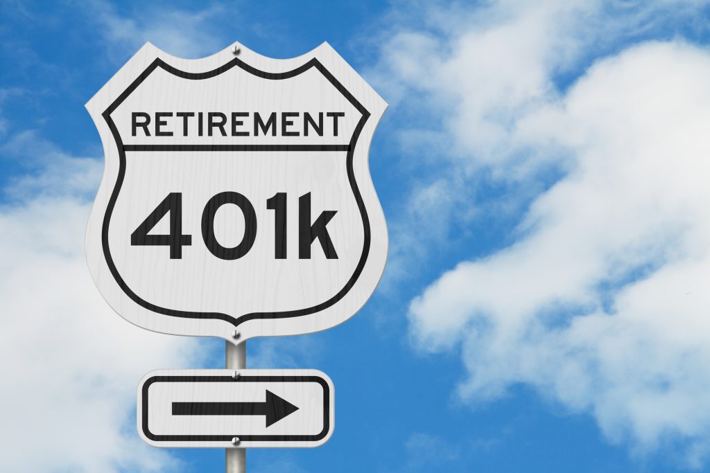 Retirement 401K sign