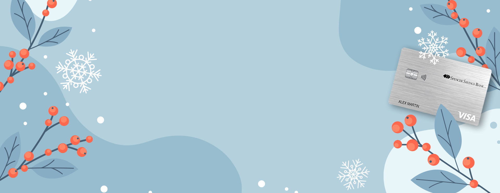 Winter Background Platinum Credit Card slider