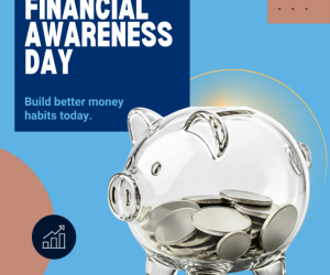 National Financial Awareness Day image of piggy bank